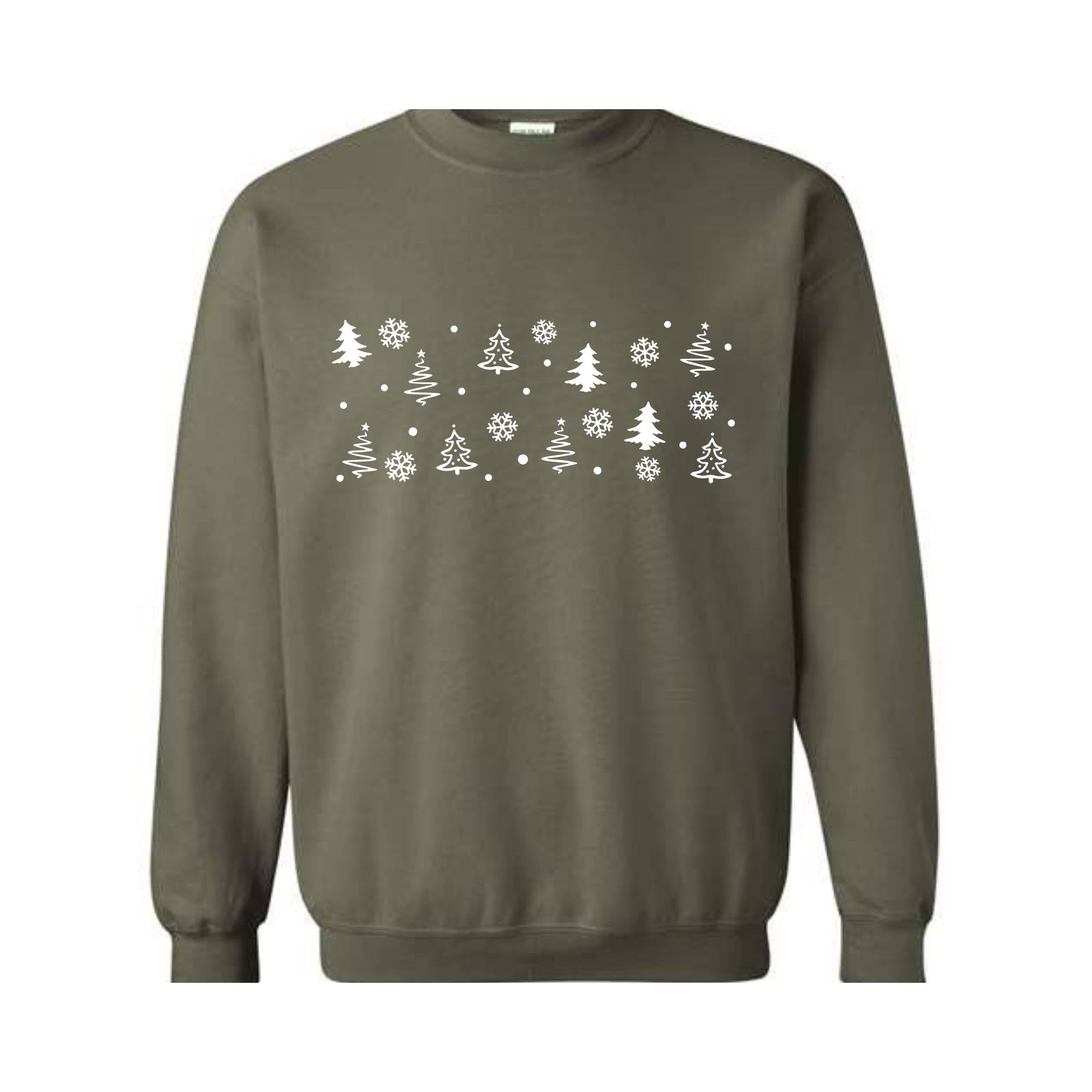 Christmas Tree Sweatshirt, Christmas Gift, Pine Tree Sweat, Christmas Holiday Hoodie, Christmas Family Matching Tree Costume