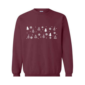 Christmas Tree Sweatshirt, Christmas Gift, Pine Tree Sweat, Christmas Holiday Hoodie, Christmas Family Matching Tree Costume