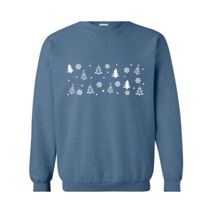 Christmas Tree Sweatshirt, Christmas Gift, Pine Tree Sweat, Christmas Holiday Hoodie, Christmas Family Matching Tree Costume