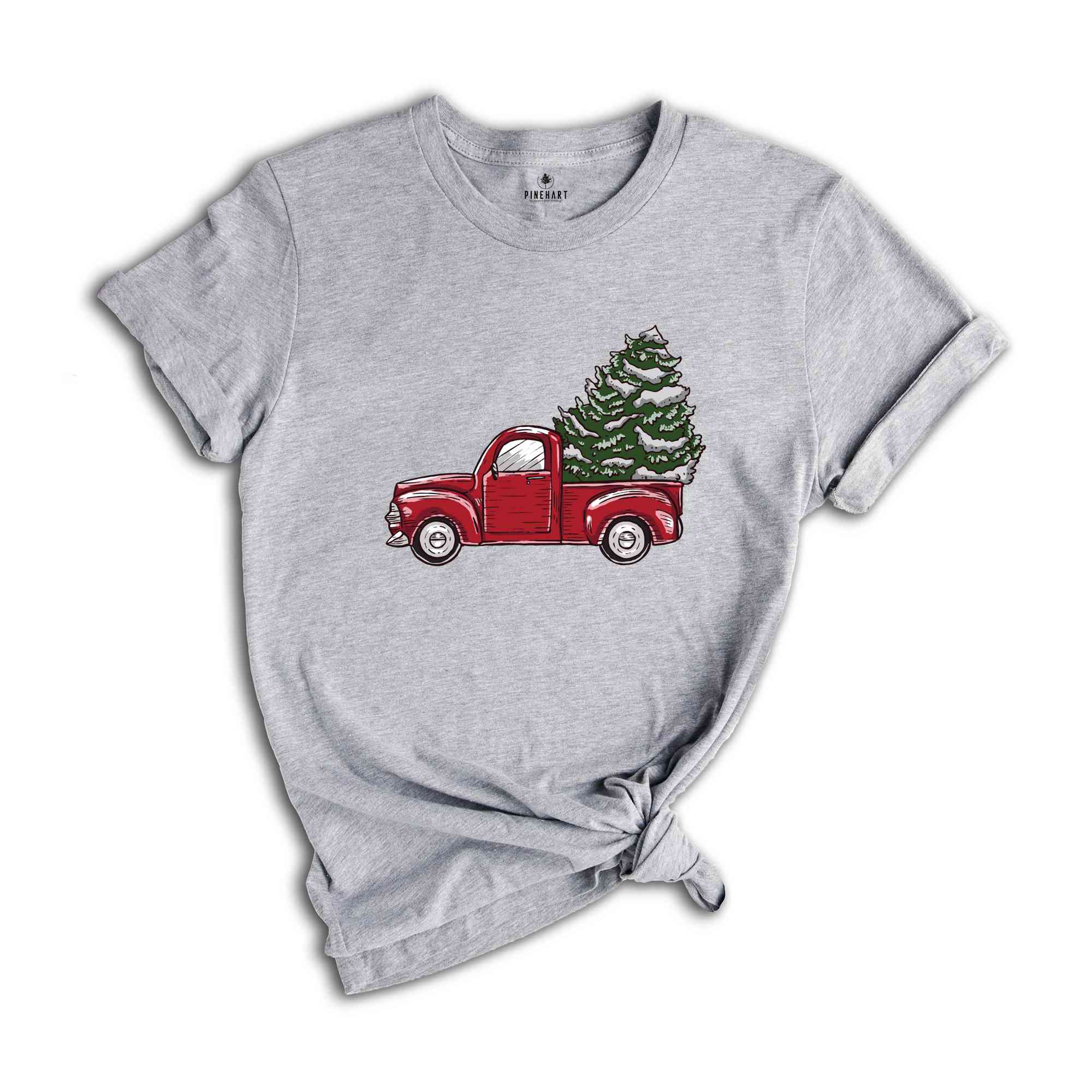 Christmas Truck Carrying Tree Tee, Christmas Car Shirt, Holiday Shirt, Christmas Gift, Christmas Sweatshirt, Christmas Pajamas