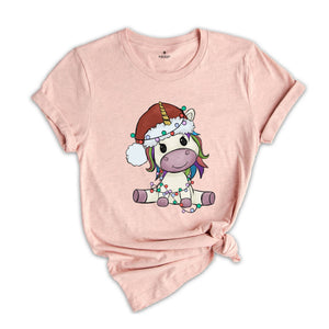 Christmas Unicorn Shirt, Cute Unicorn Shirt, Christmas Family Tee, Birthday Gift, Kawaii Unicorn Shirt, Christmas Sweatshirt