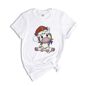 Christmas Unicorn Shirt, Cute Unicorn Shirt, Christmas Family Tee, Birthday Gift, Kawaii Unicorn Shirt, Christmas Sweatshirt