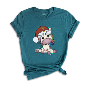 Christmas Unicorn Shirt, Cute Unicorn Shirt, Christmas Family Tee, Birthday Gift, Kawaii Unicorn Shirt, Christmas Sweatshirt