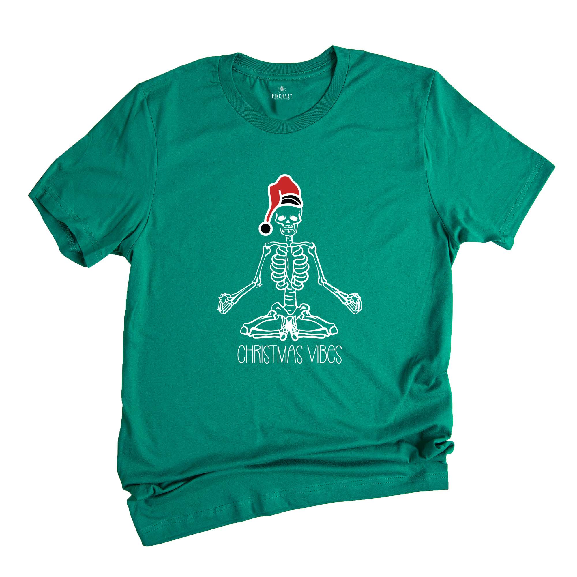 Christmas Vibes Skeleton Practice Yoga Shirt, Yoga Skeleton Shirt, Happy New Year, Family Matching Christmas Shirt, Christmas Matching Shirt