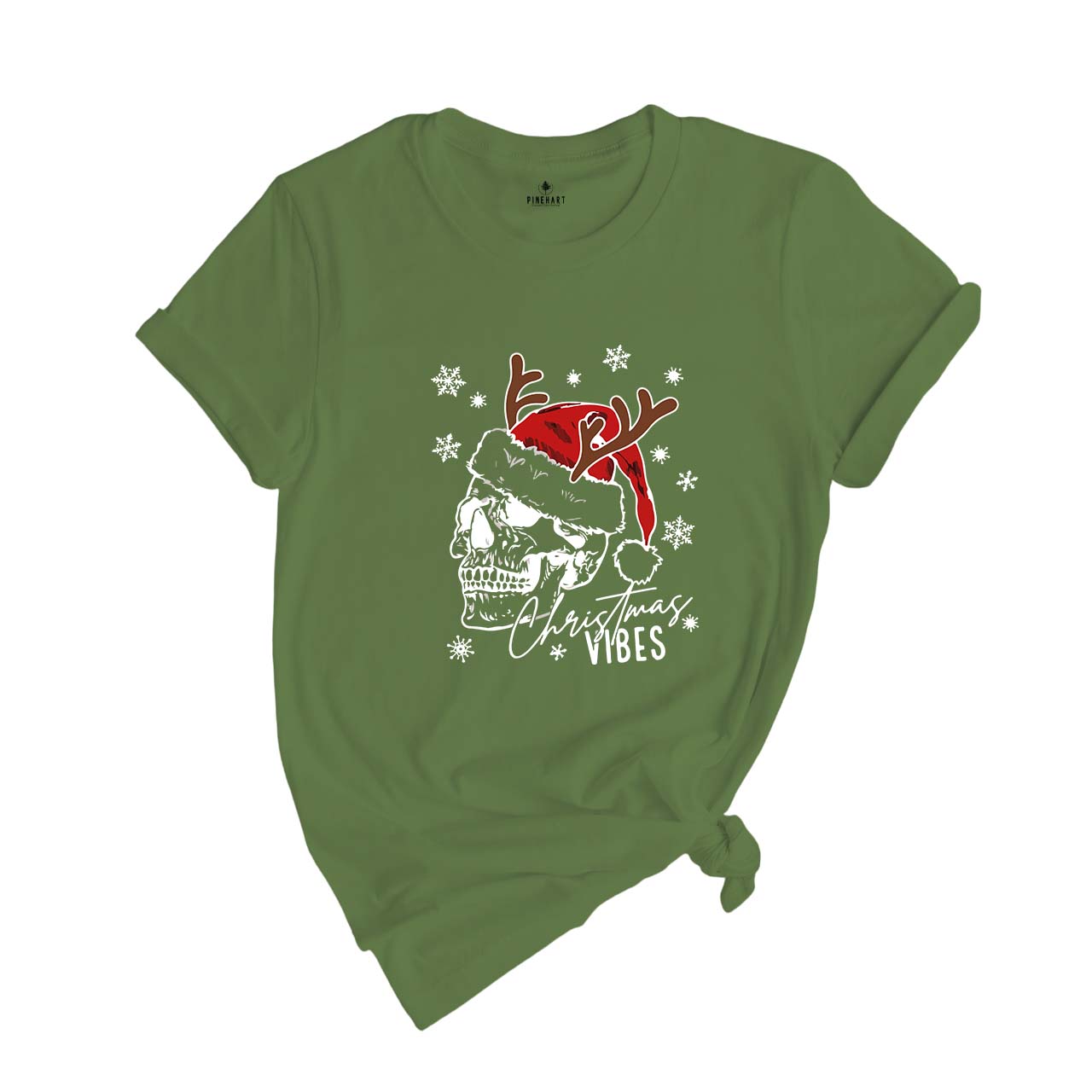 Christmas Vibes Skull Shirt, Christmas Skull Shirt, Happy New Year, Family Matching Christmas Shirt, Christmas Matching Shirt