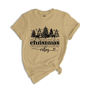 Christmas Vibes T-Shirt, Shirts For Women, Christmas T-Shirt, Winter Gifts, Family Christmas T-Shirt