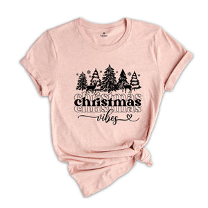 Christmas Vibes T-Shirt, Shirts For Women, Christmas T-Shirt, Winter Gifts, Family Christmas T-Shirt