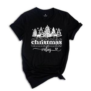 Christmas Vibes T-Shirt, Shirts For Women, Christmas T-Shirt, Winter Gifts, Family Christmas T-Shirt