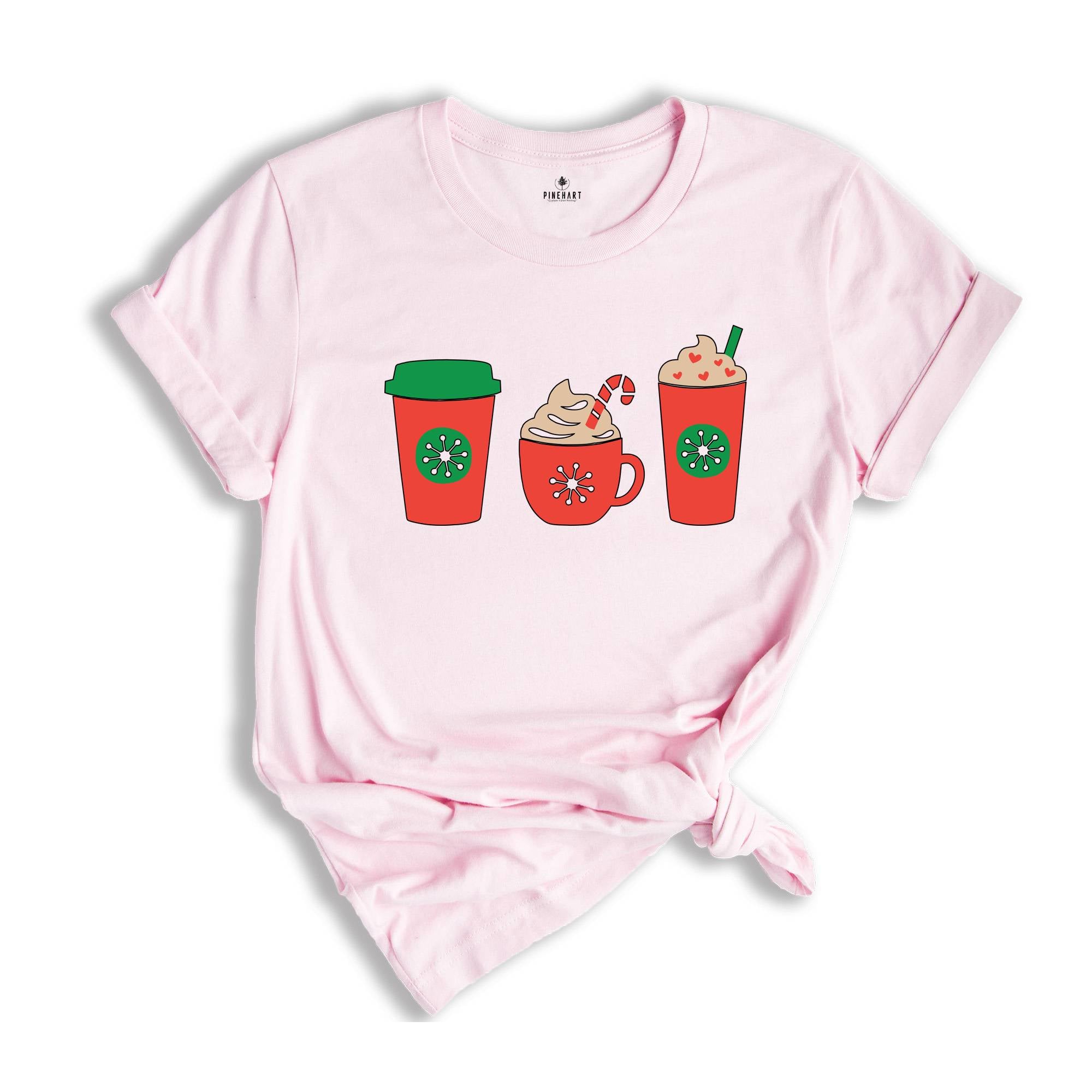 Christmas Winter Drink Shirt, Coffee Lover Shirt, Christmas Coffee T-Shirt, Winter Coffee Gift, Christmas Cup Outfit
