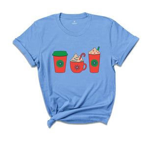 Christmas Winter Drink Shirt, Coffee Lover Shirt, Christmas Coffee T-Shirt, Winter Coffee Gift, Christmas Cup Outfit