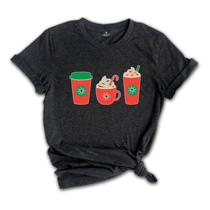 Christmas Winter Drink Shirt, Coffee Lover Shirt, Christmas Coffee T-Shirt, Winter Coffee Gift, Christmas Cup Outfit