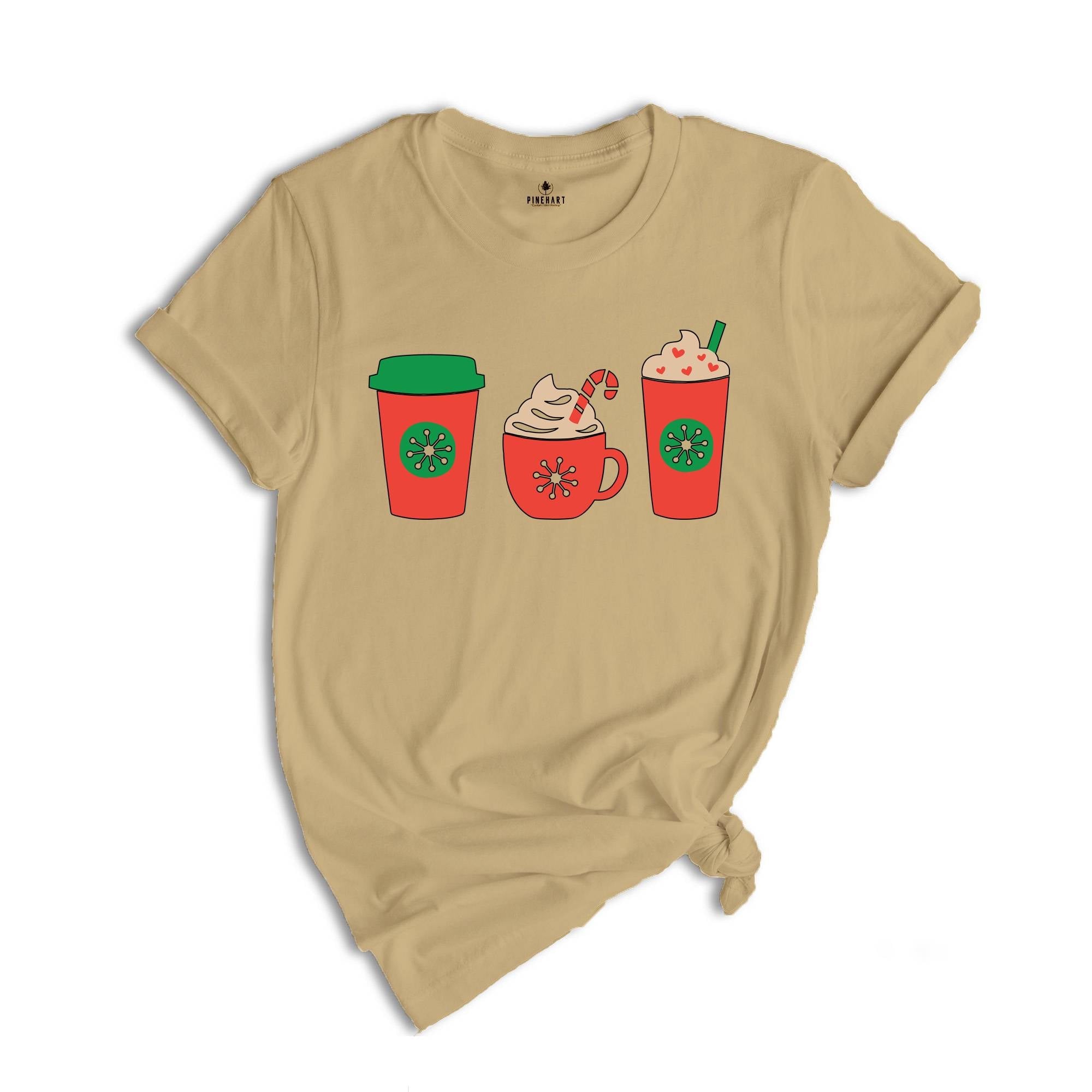 Christmas Winter Drink Shirt, Coffee Lover Shirt, Christmas Coffee T-Shirt, Winter Coffee Gift, Christmas Cup Outfit