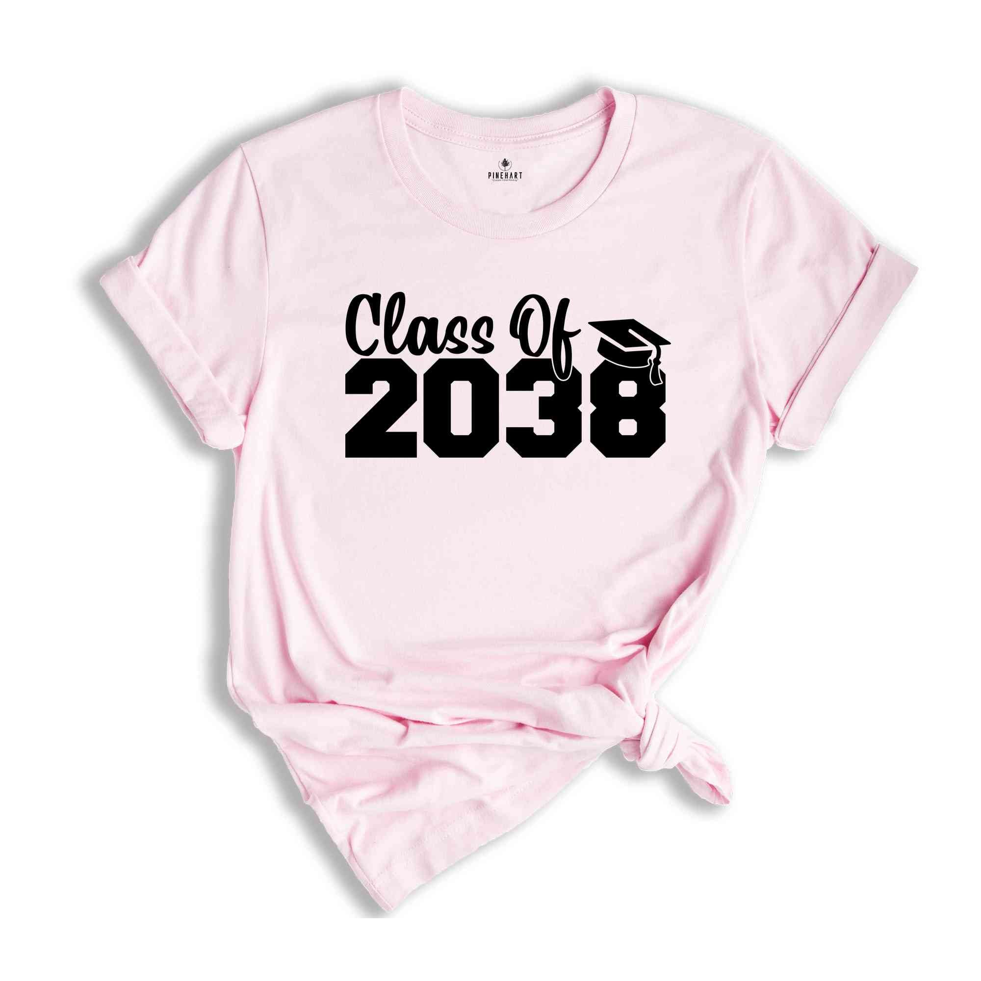 Class of 2038 Shirt, Growing Up Shirt, School Shirt, Graduation Gift, 2038 Shirt, Last Day Of School, Class of 2038, Class Of 2038 Tee