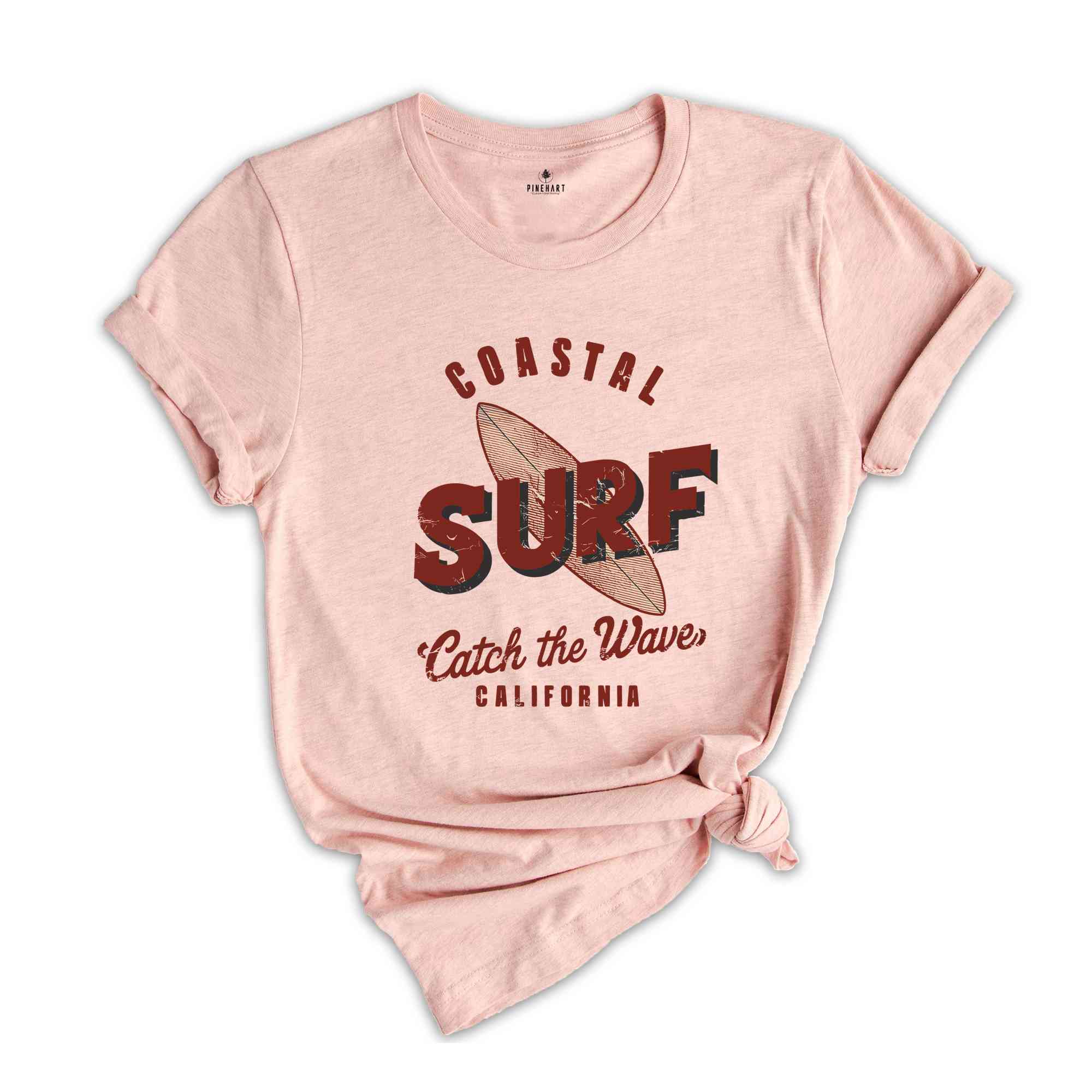 Coastal Surf Shirt, Coconut Girl Tee, Trendy Beachy Shirts, Surf Tshirt, Summer Tee, California Shirt, Ocean Wave Shirt