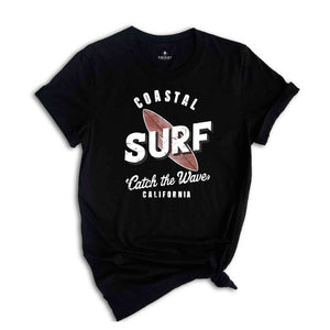 Coastal Surf Shirt, Coconut Girl Tee, Trendy Beachy Shirts, Surf Tshirt, Summer Tee, California Shirt, Ocean Wave Shirt