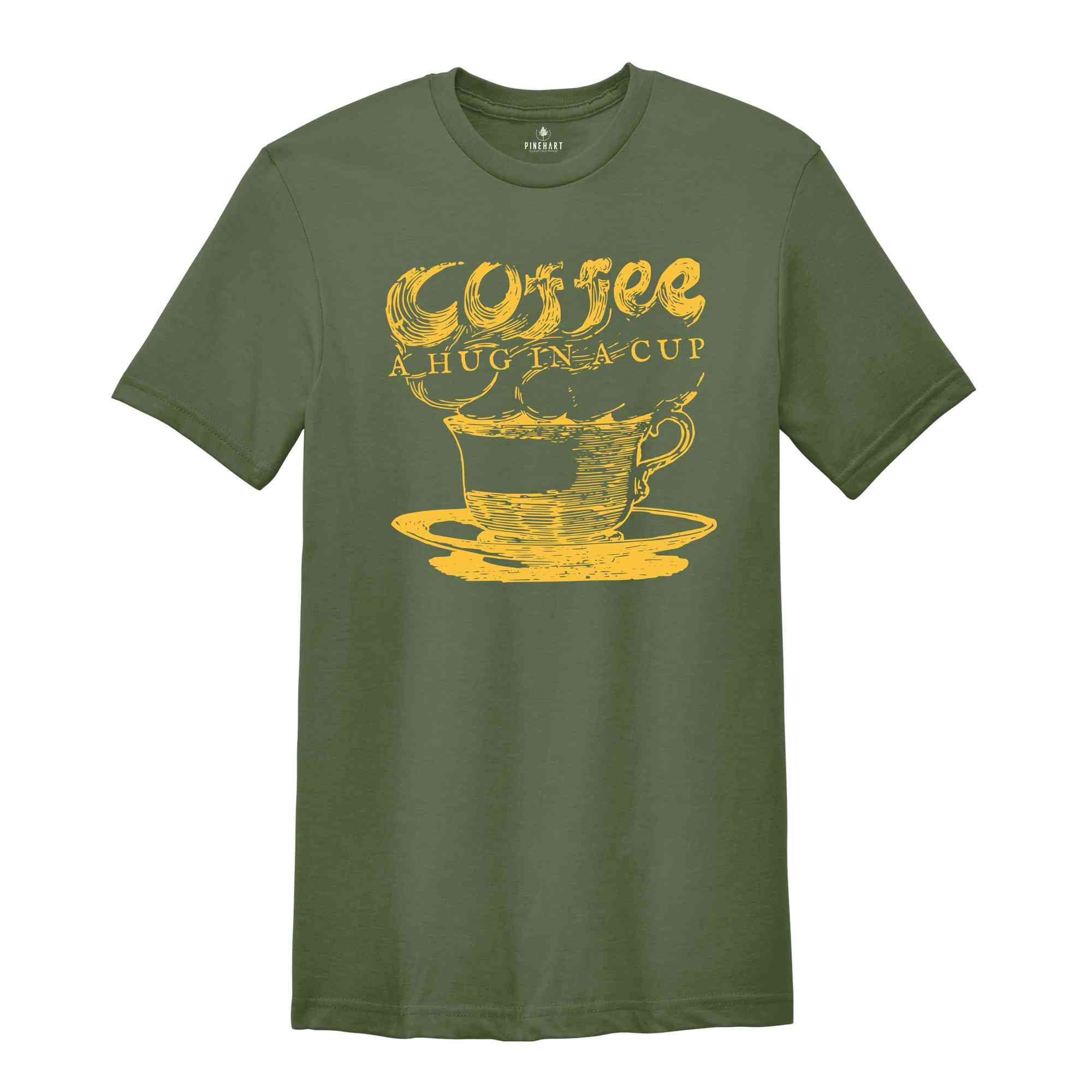 Coffee A Hud In A Cup, Coffee Lover Shirt, Vintage Coffee Shirt, Vintage Tshirts, Coffee Hug Shirt, Coffee Addiction Shirt