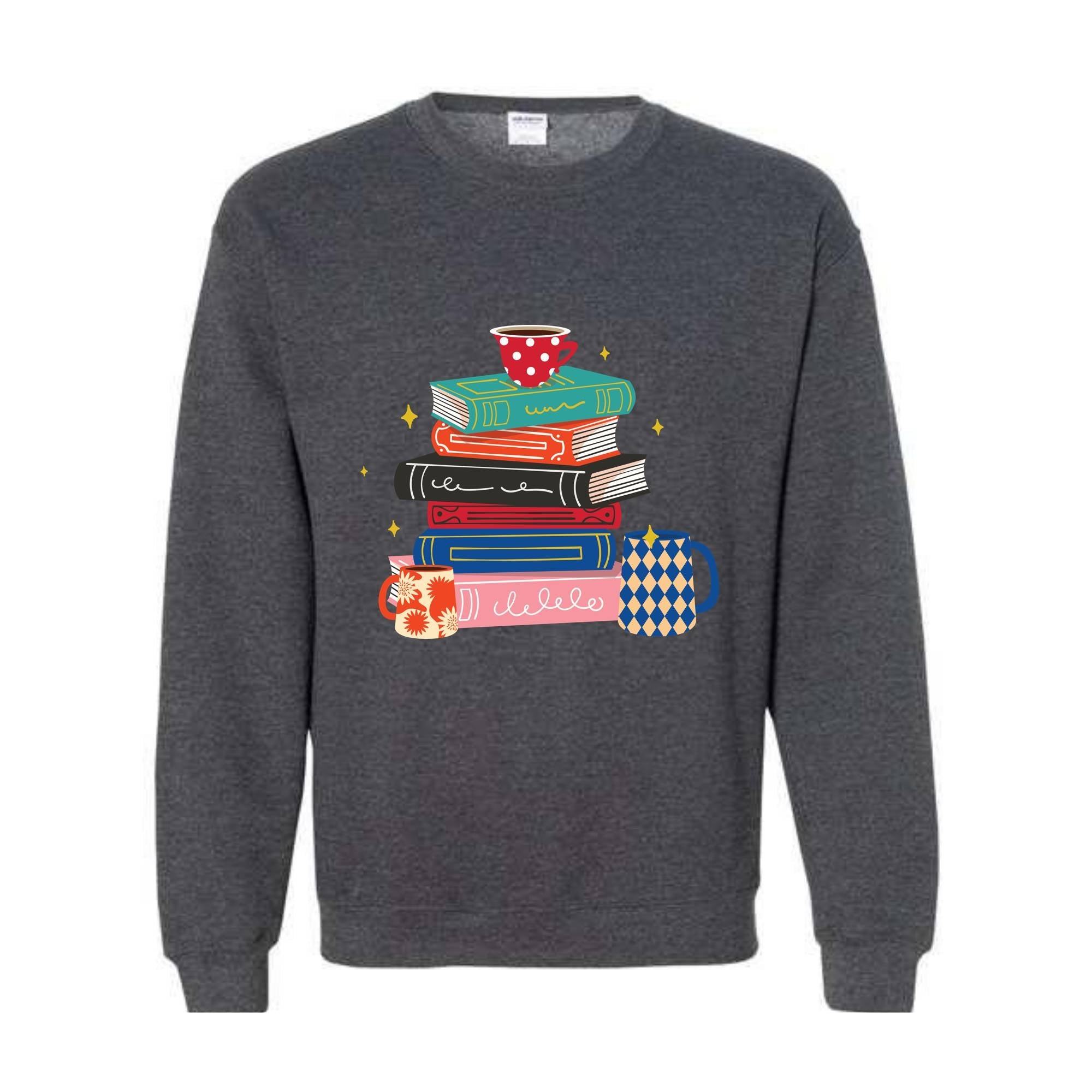 Coffee And Books Sweatshirt, Bookish Hoodie, Gift For Teacher, Librarian Sweater, Cute Books And Coffee Hoodie