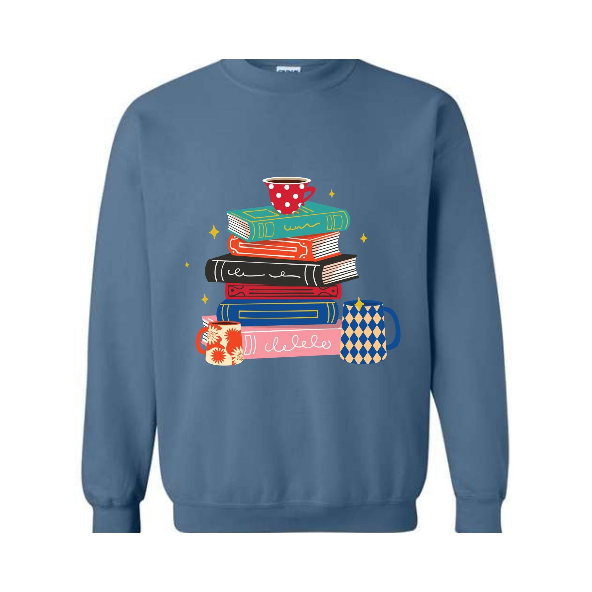 Coffee And Books Sweatshirt, Bookish Hoodie, Gift For Teacher, Librarian Sweater, Cute Books And Coffee Hoodie