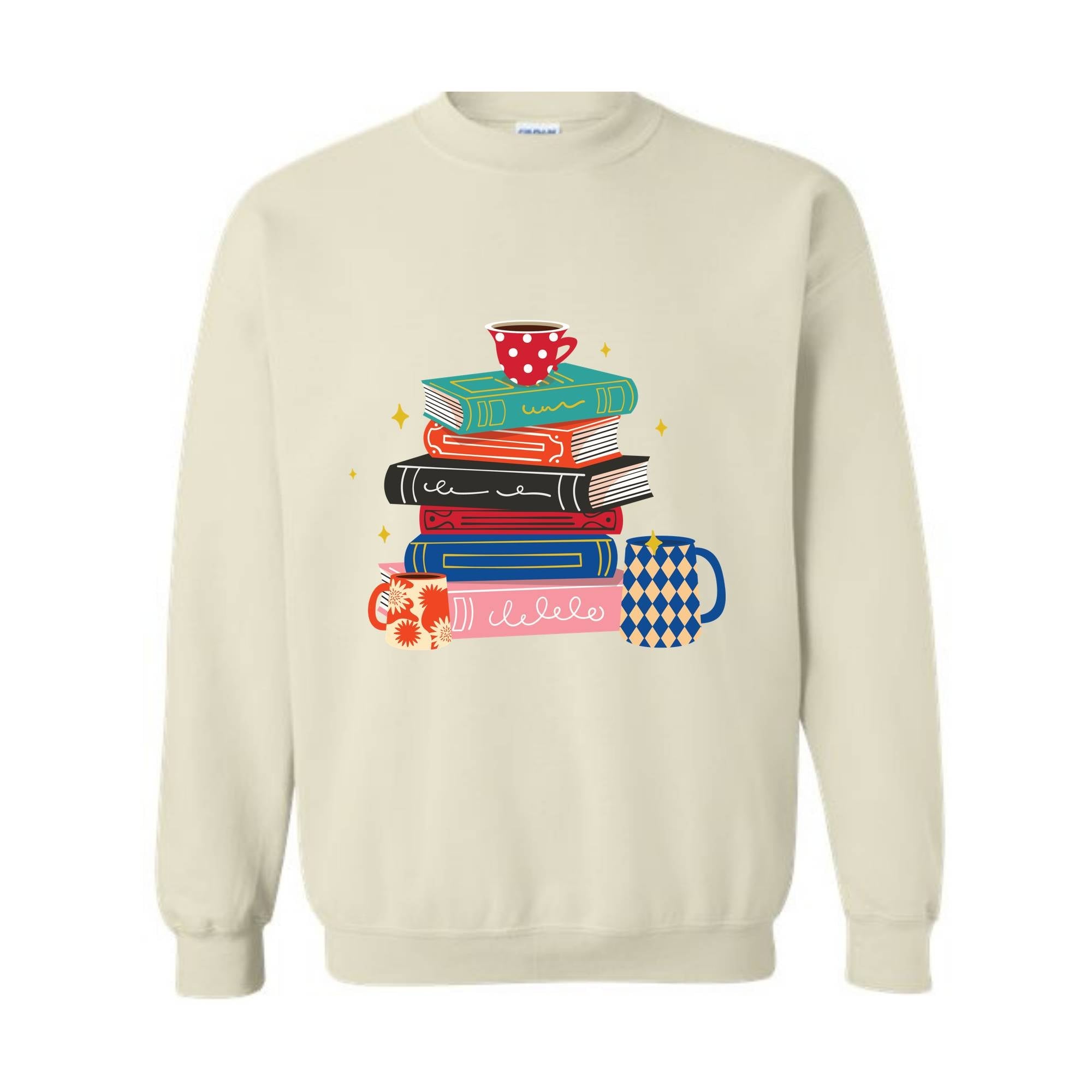 Coffee And Books Sweatshirt, Bookish Hoodie, Gift For Teacher, Librarian Sweater, Cute Books And Coffee Hoodie