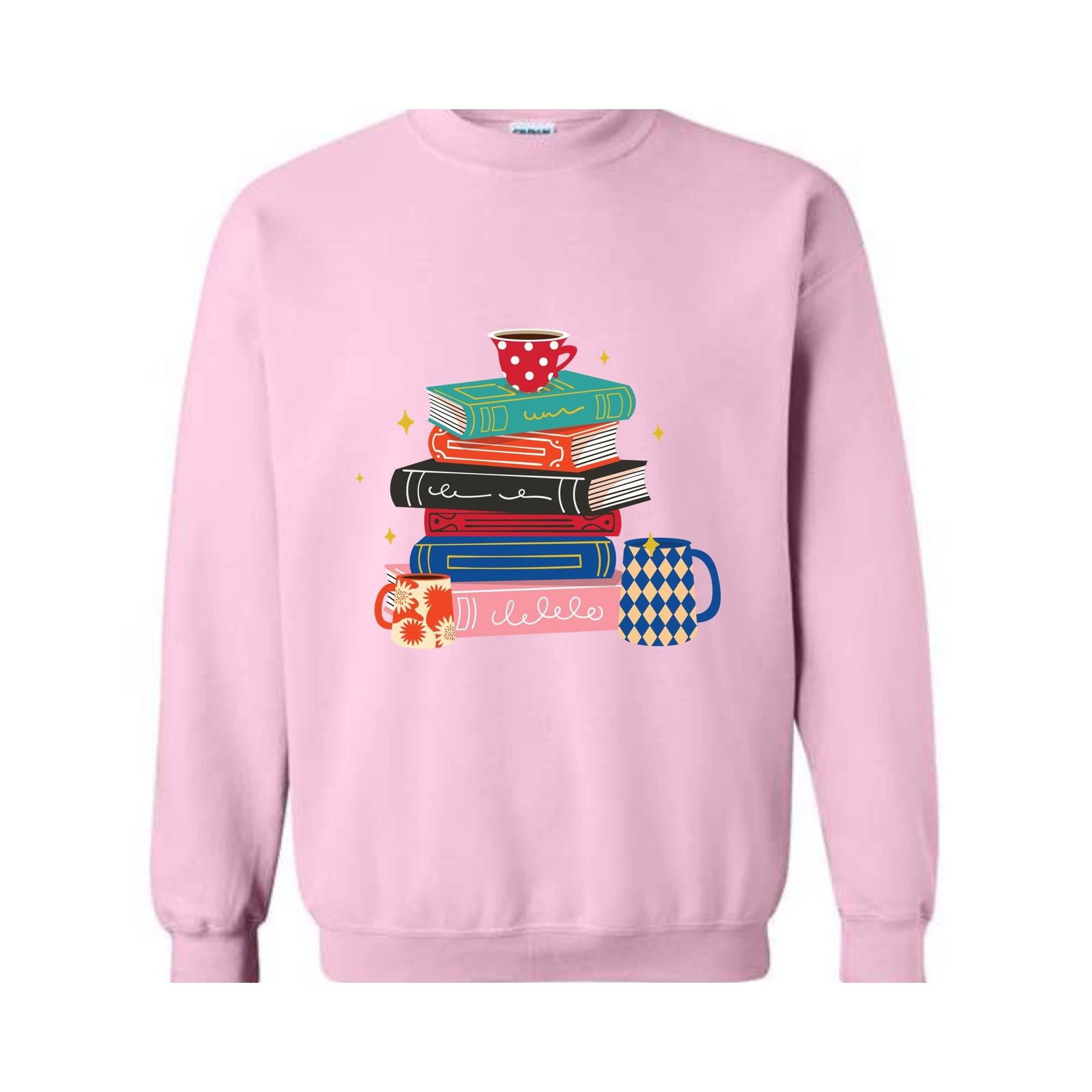 Coffee And Books Sweatshirt, Bookish Hoodie, Gift For Teacher, Librarian Sweater, Cute Books And Coffee Hoodie