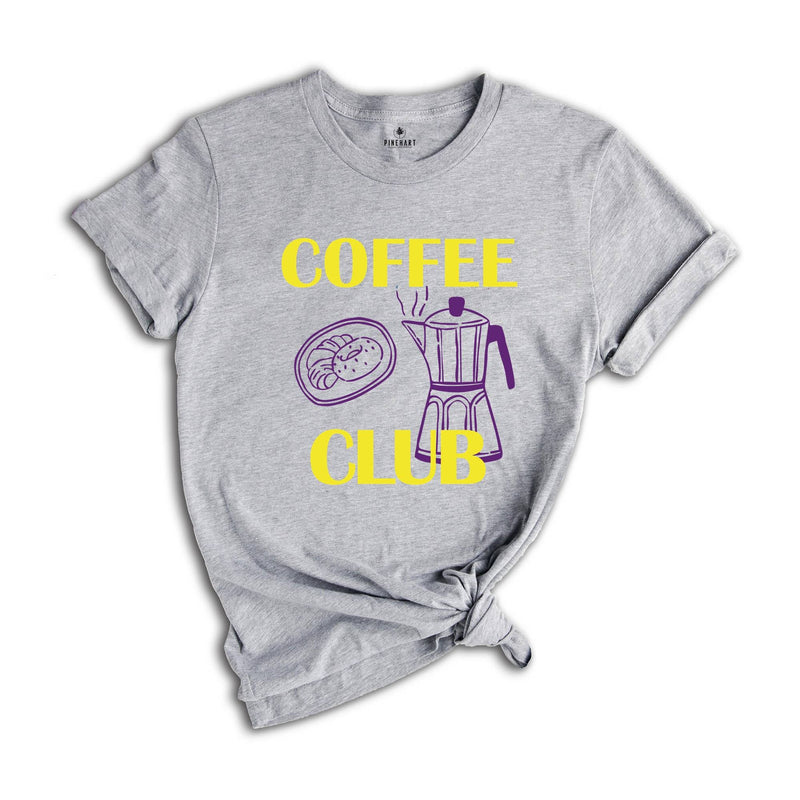 Coffee Club Shirt, Coffee Lover Gift, Retro Coffee Shirt, Coffee Club T-shirt, Foodie Shirt, Aesthetic Shirt