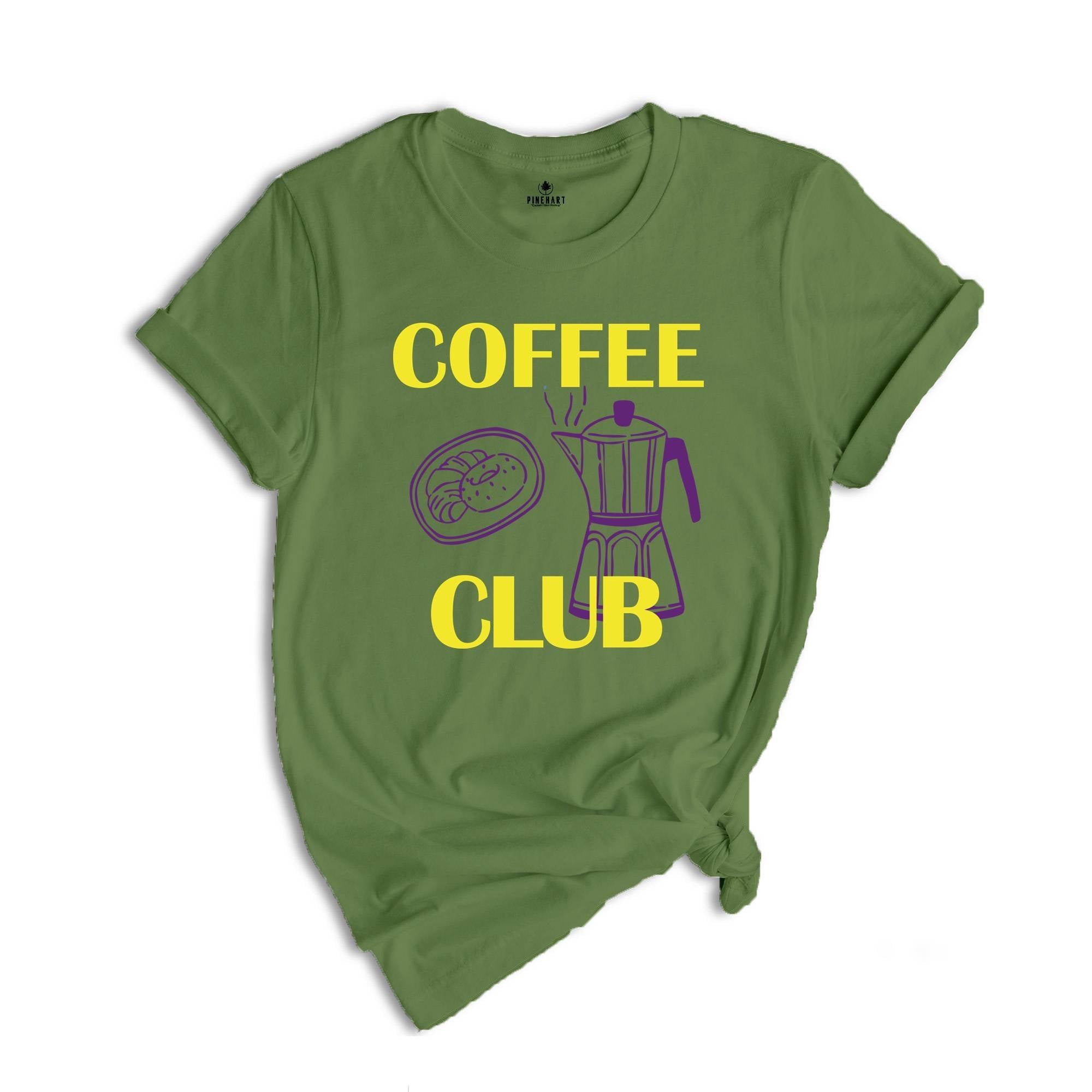 Coffee Club Shirt, Coffee Lover Gift, Retro Coffee Shirt, Coffee Club T-shirt, Foodie Shirt, Aesthetic Shirt