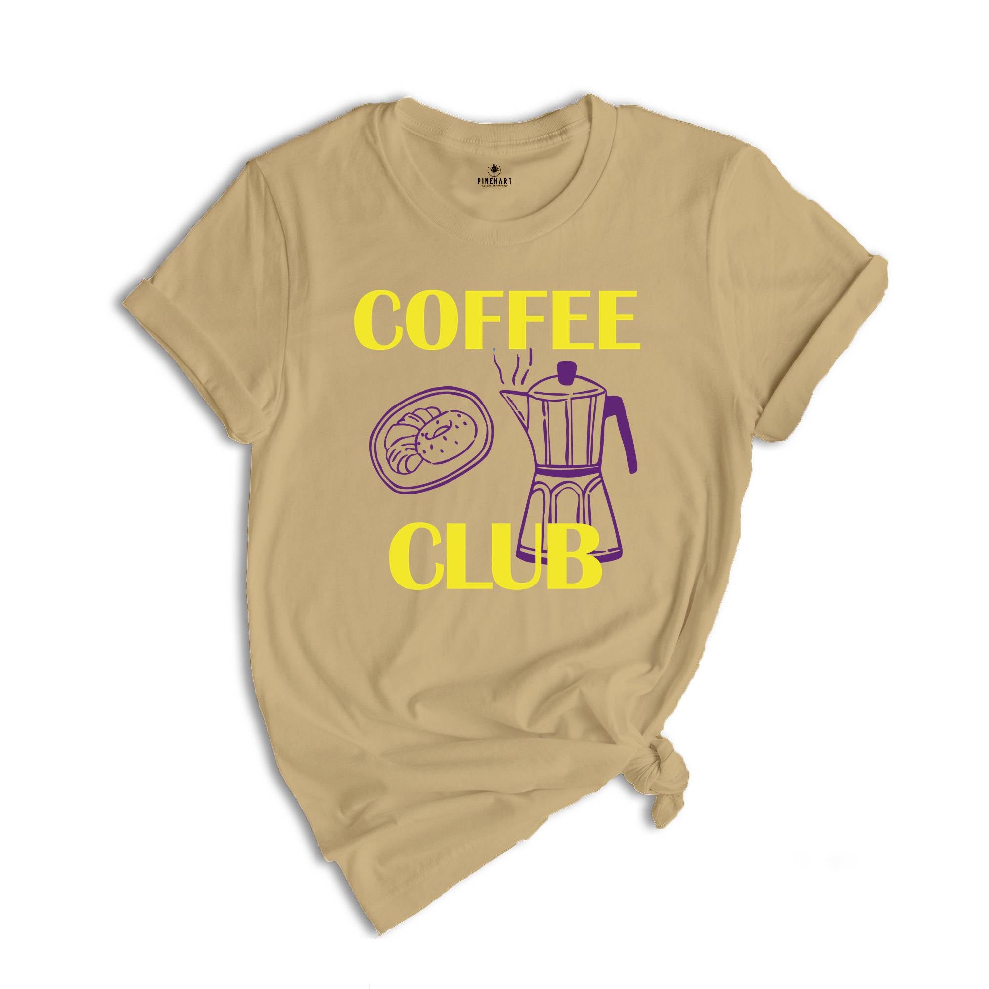 Coffee Club Shirt, Coffee Lover Gift, Retro Coffee Shirt, Coffee Club T-shirt, Foodie Shirt, Aesthetic Shirt