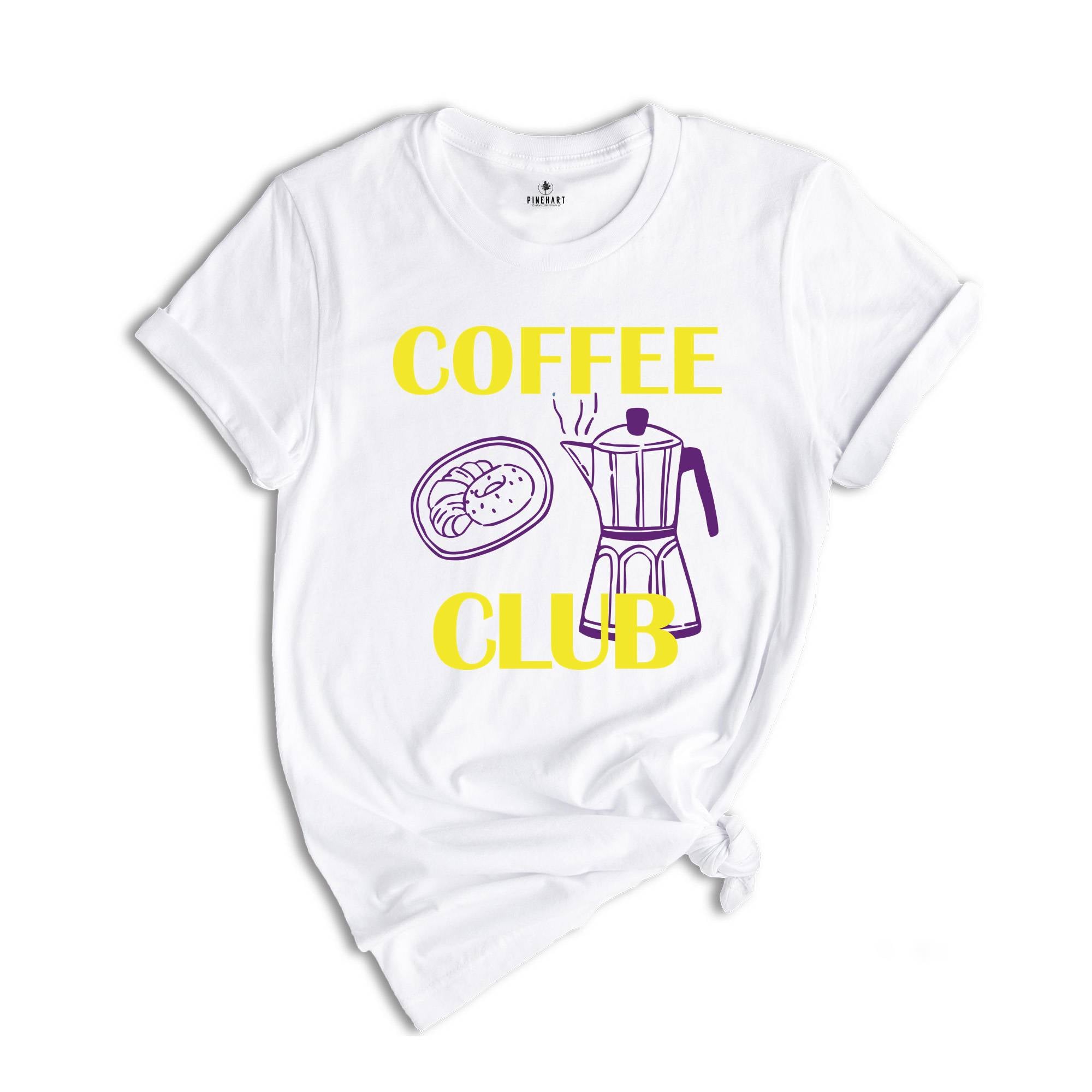 Coffee Club Shirt, Coffee Lover Gift, Retro Coffee Shirt, Coffee Club T-shirt, Foodie Shirt, Aesthetic Shirt