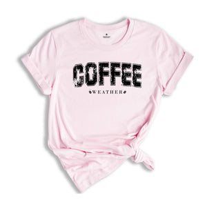 Coffee Weather Shirt, Coffee Lover T-Shirt Autumn Women Shirt, Retro Fall Tee, Retro Autumn T-Shirt, Coffee Lover Gift