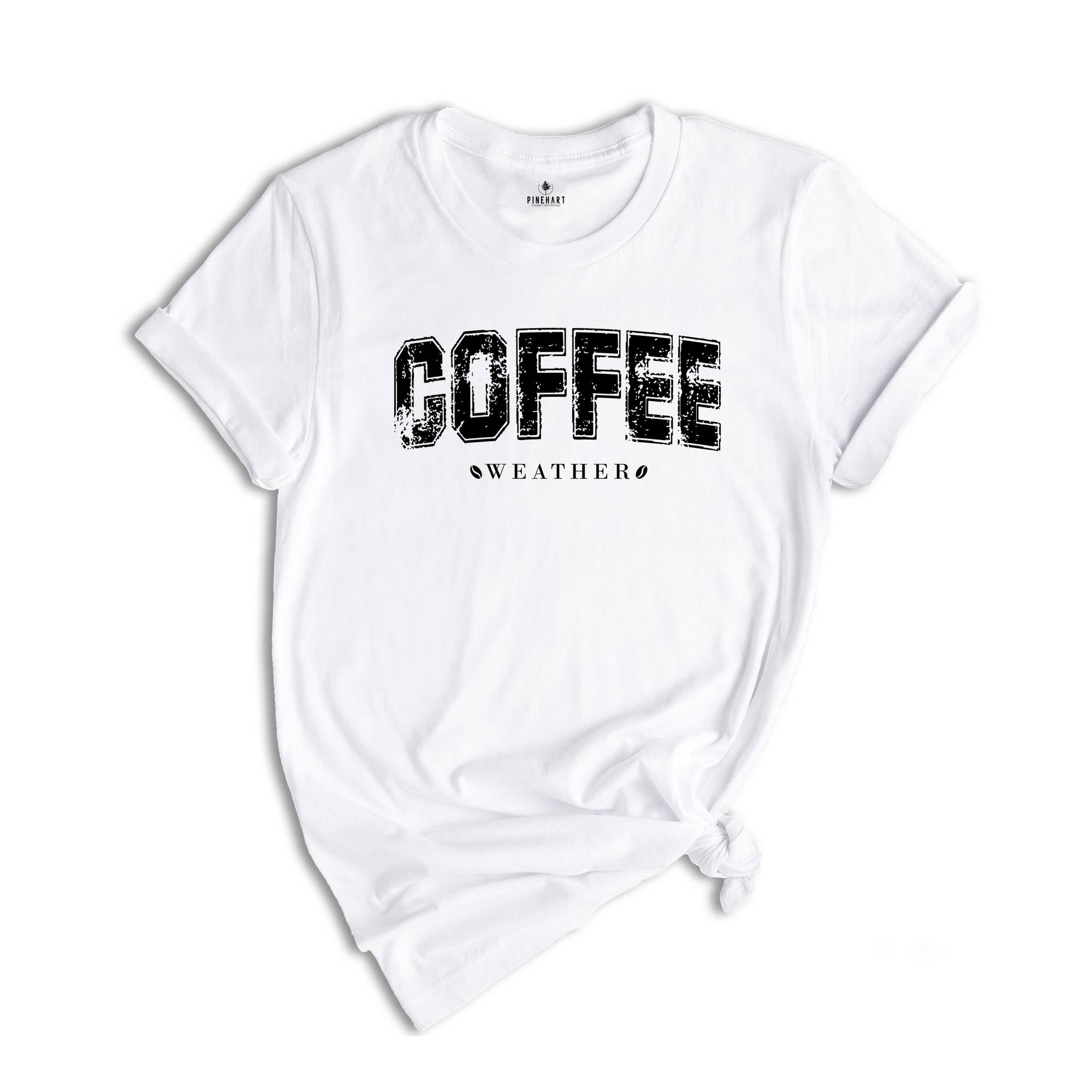 Coffee Weather Shirt, Coffee Lover T-Shirt Autumn Women Shirt, Retro Fall Tee, Retro Autumn T-Shirt, Coffee Lover Gift