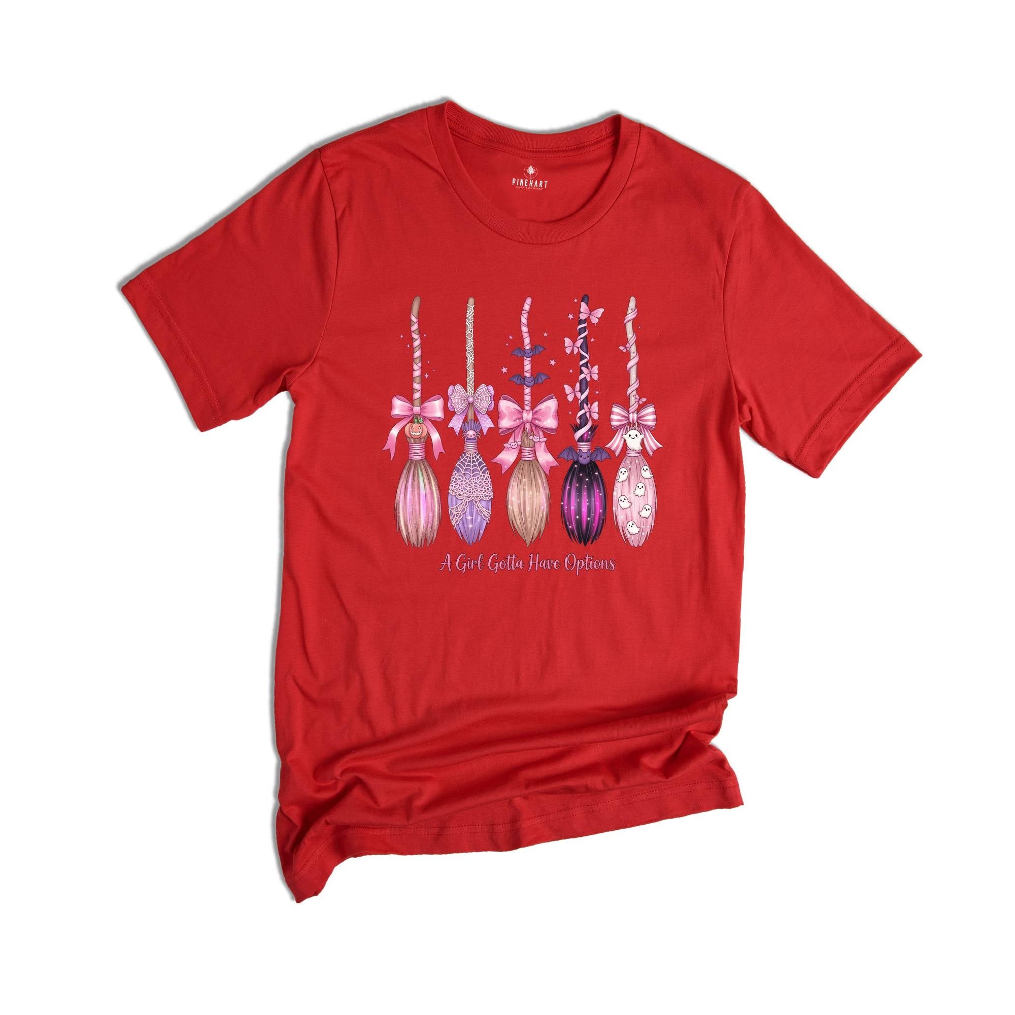 Comfort Colors A Girl Gotta Have Options Shirt, Halloween Shirt, Spooky Season Shirt, Retro Halloween Shirt, Witches Shirt