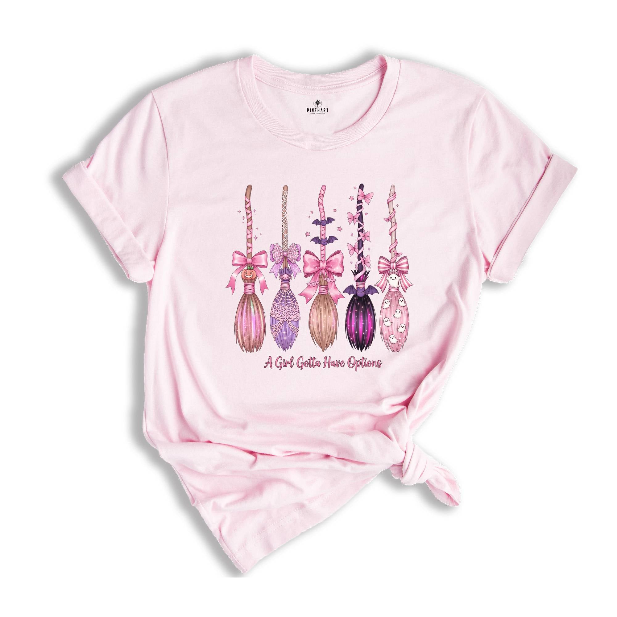 Comfort Colors A Girl Gotta Have Options Shirt, Halloween Shirt, Spooky Season Shirt, Retro Halloween Shirt, Witches Shirt