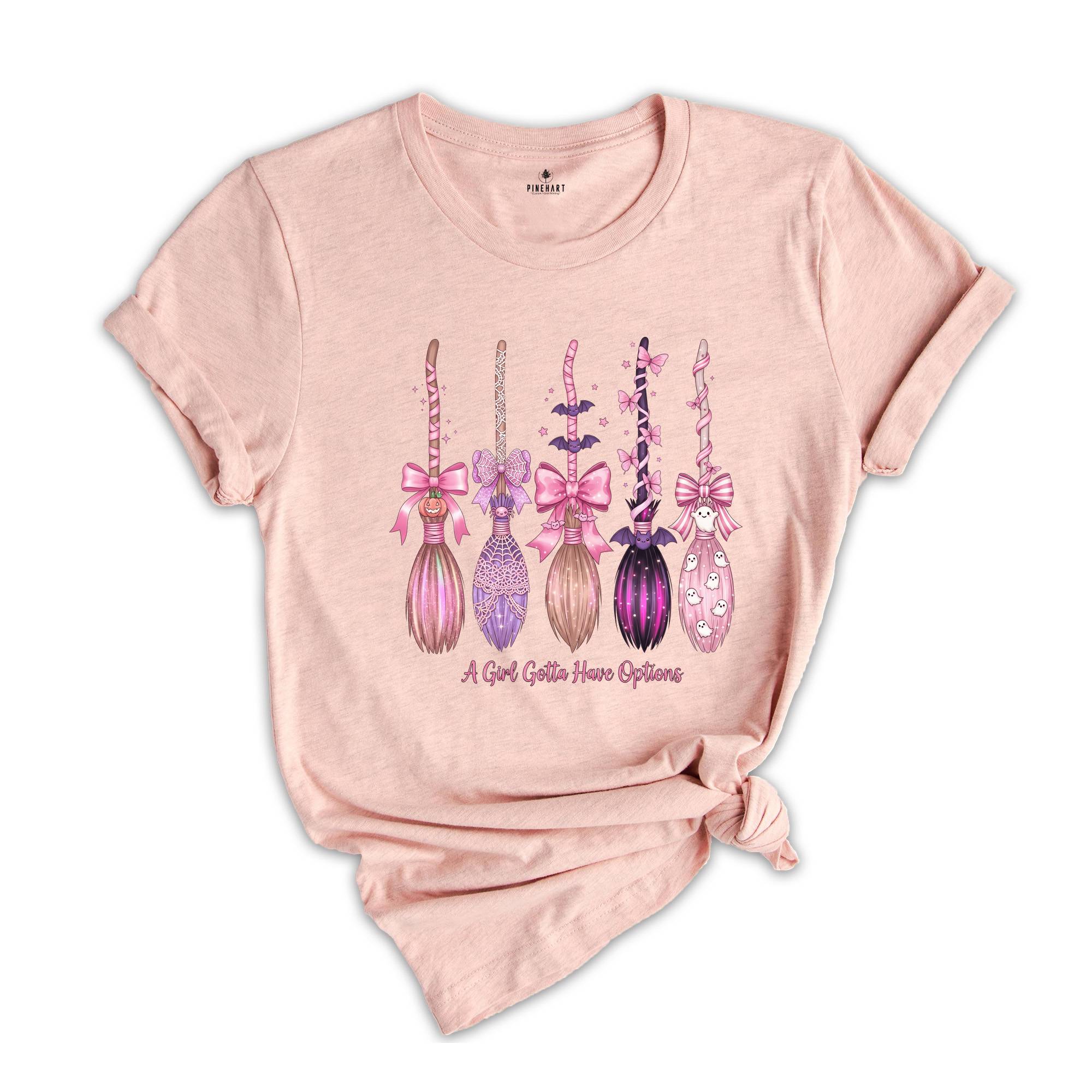 Comfort Colors A Girl Gotta Have Options Shirt, Halloween Shirt, Spooky Season Shirt, Retro Halloween Shirt, Witches Shirt