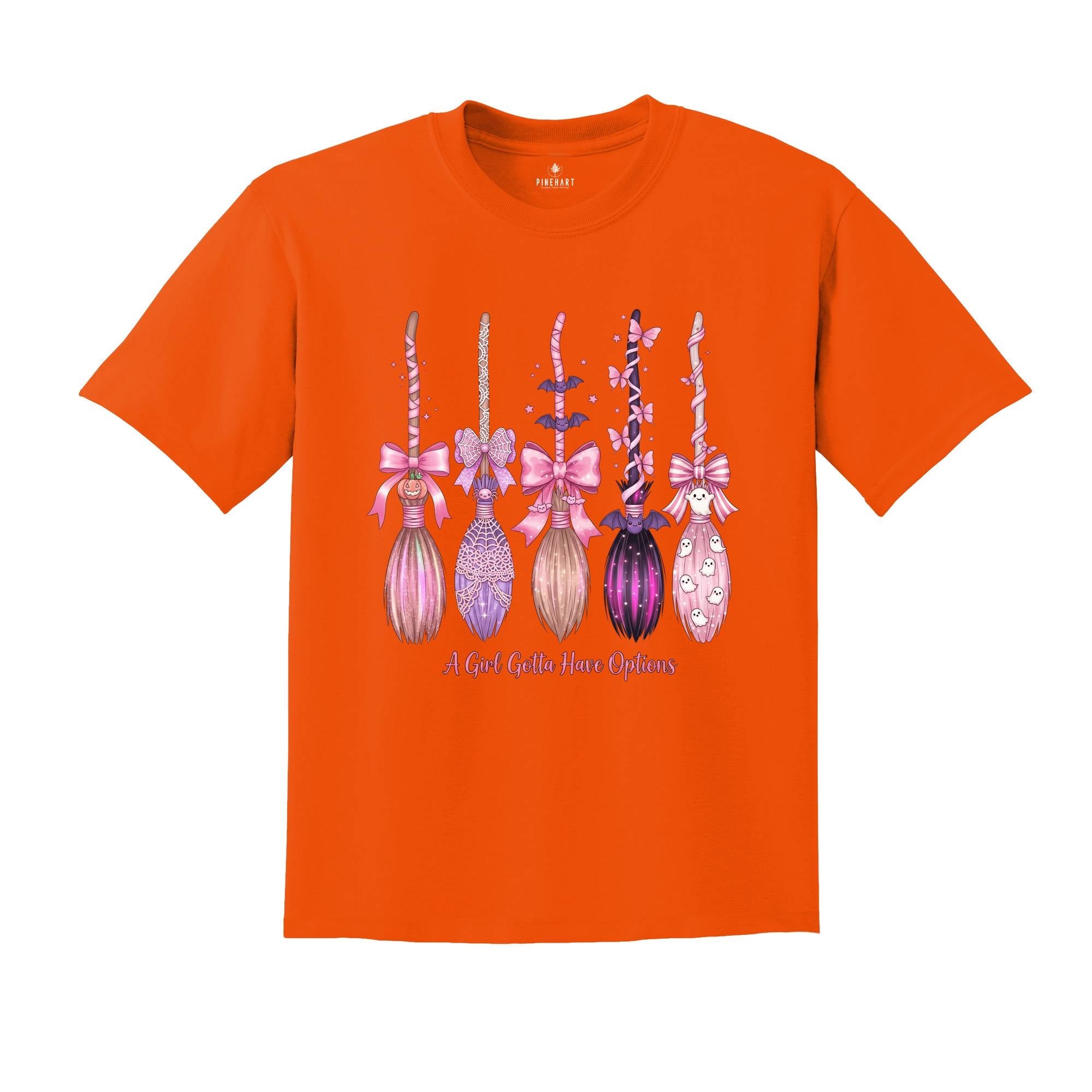 Comfort Colors A Girl Gotta Have Options Shirt, Halloween Shirt, Spooky Season Shirt, Retro Halloween Shirt, Witches Shirt