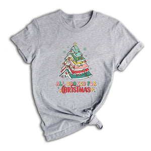 Comfort Colors All Booked Holiday Reading Tee, Cozy Festive Book Lover T-Shirt, Cute Librarian Gift