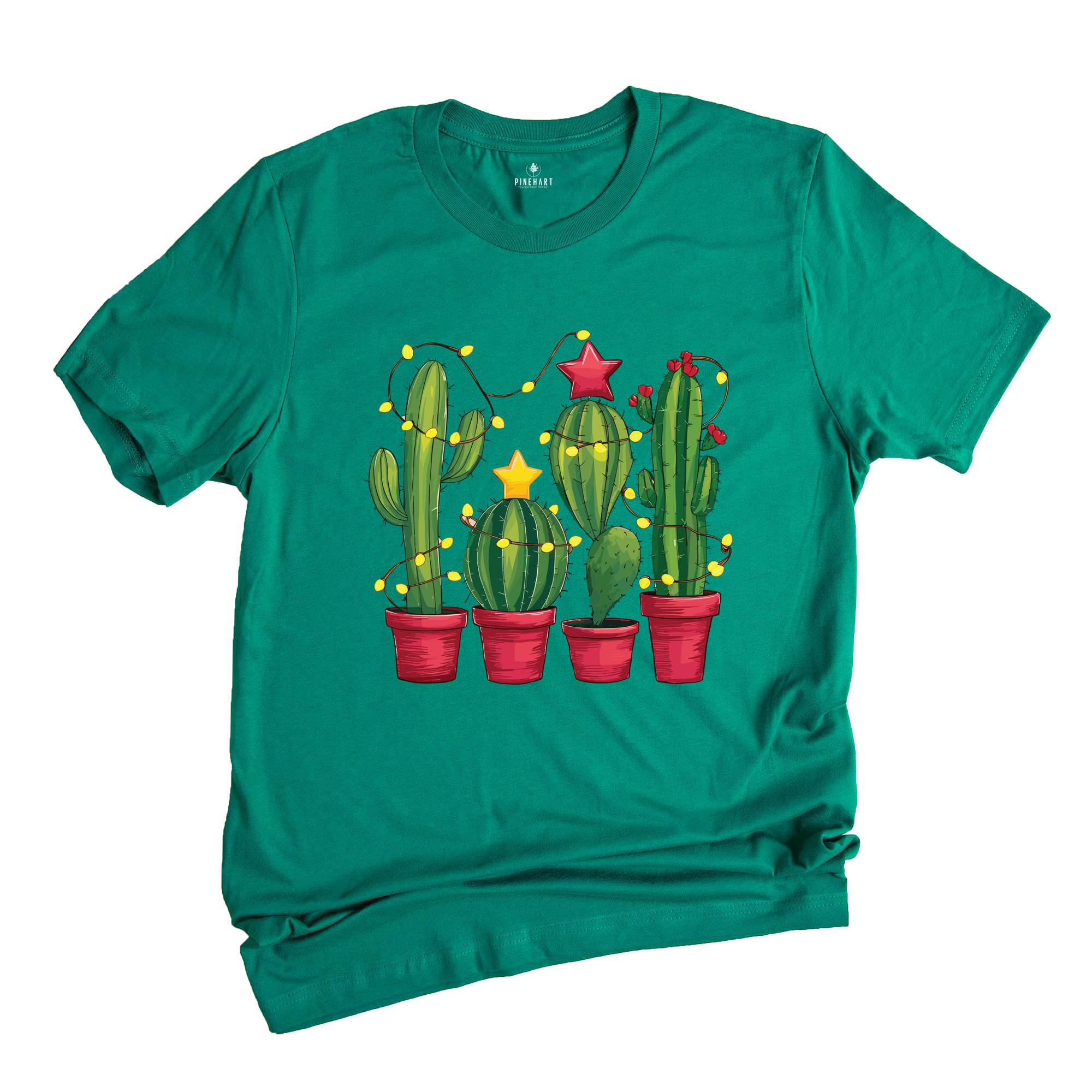 Comfort Colors Christmas Cactus Shirt, Christmas Shirt, Cowboy Christmas, Cactus Lover Gift, Plant Lover Shirt, Southern Christmas