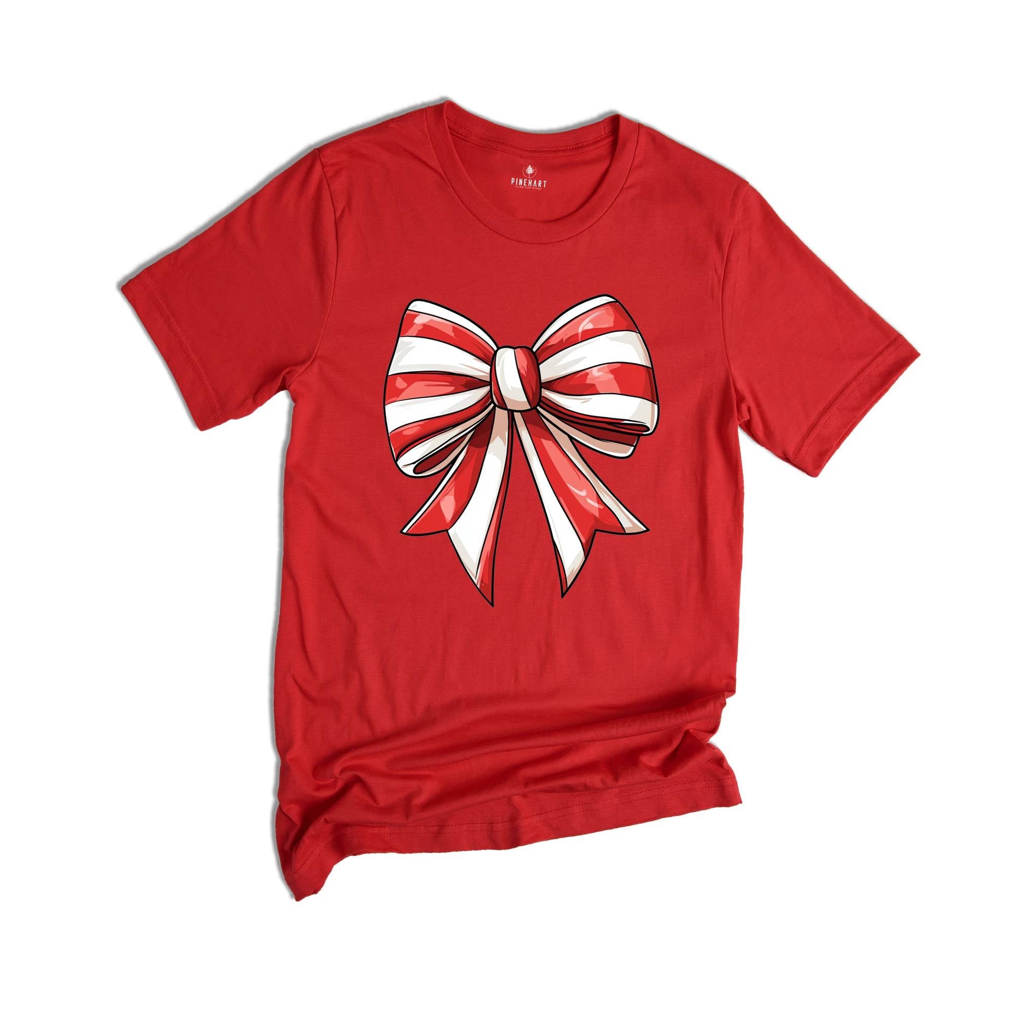 Comfort Colors Christmas Cake Coquette Shirt, Coquette Christmas T-Shirt, Coquette Christmas Tee, Christmas Bow Shirt