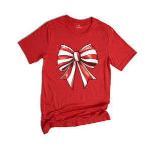 Comfort Colors Christmas Cake Coquette Shirt, Coquette Christmas T-Shirt, Coquette Christmas Tee, Christmas Bow Shirt