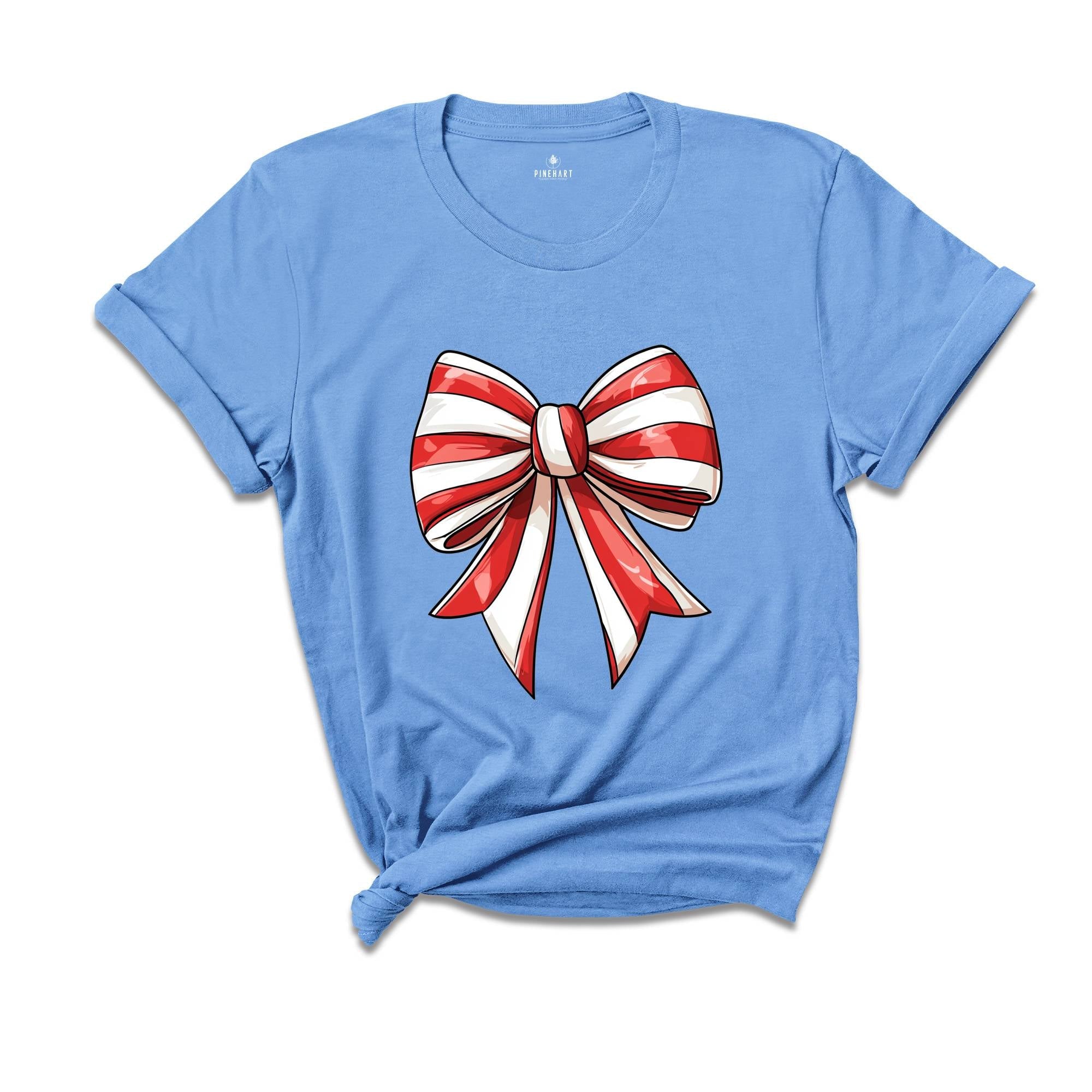 Comfort Colors Christmas Cake Coquette Shirt, Coquette Christmas T-Shirt, Coquette Christmas Tee, Christmas Bow Shirt