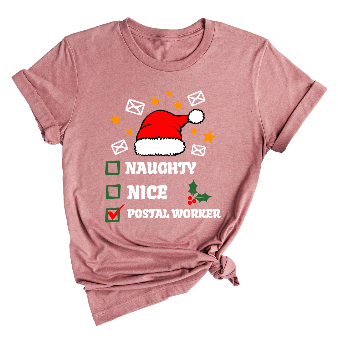 Comfort Colors Christmas Postal Worker Shirt, Christmas Mail Lady Tee, Funny Postal T-Shirt, Christmas Gift For Mail Carrier, Merry Postal Worker Gift