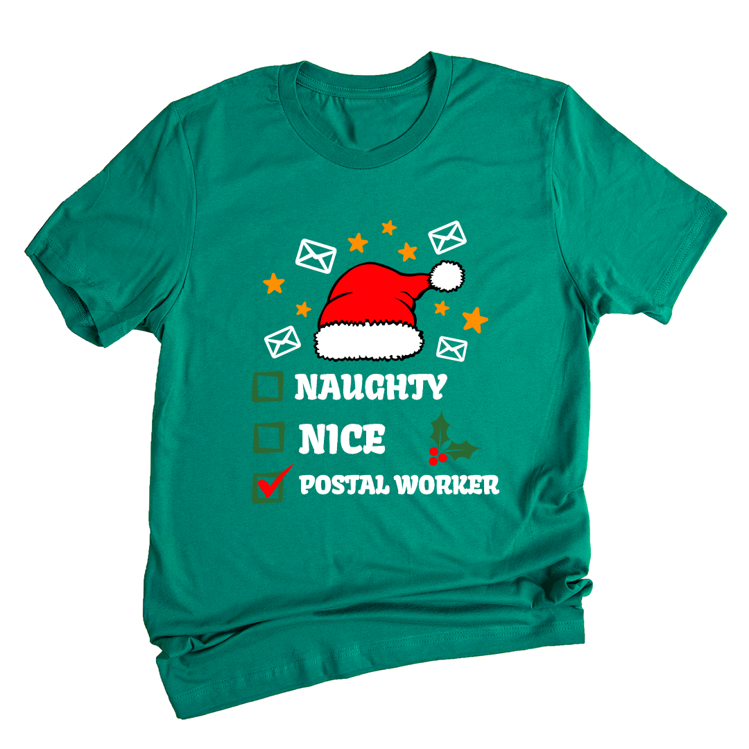 Comfort Colors Christmas Postal Worker Shirt, Christmas Mail Lady Tee, Funny Postal T-Shirt, Christmas Gift For Mail Carrier, Merry Postal Worker Gift