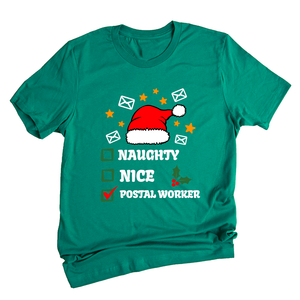 Comfort Colors Christmas Postal Worker Shirt, Christmas Mail Lady Tee, Funny Postal T-Shirt, Christmas Gift For Mail Carrier, Merry Postal Worker Gift