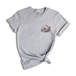 Comfort Colors Ghost Reading Books Christmas T-Shirt, Funny Christmas Teacher Tee, Cute Ghost Holiday Shirt, Christmas Gifts For Bookworm Librarian