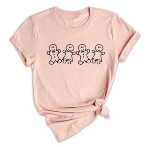 Comfort Colors Gingerbread T-Shirt, Cute Christmas Gingerbread Man Shirt, Holiday Party Tee, Winter Baking Gifts For Christmas