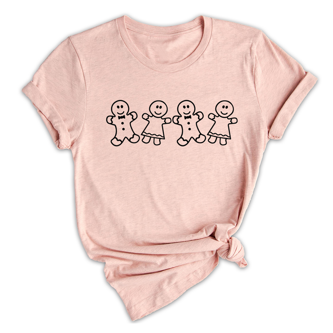 Comfort Colors Gingerbread T-Shirt, Cute Christmas Gingerbread Man Shirt, Holiday Party Tee, Winter Baking Gifts For Christmas