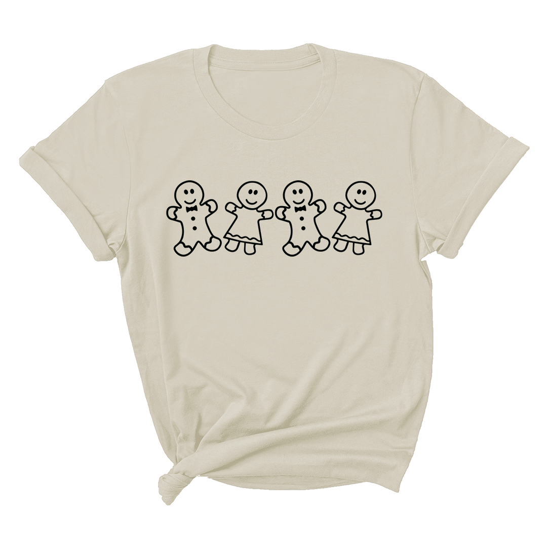 Comfort Colors Gingerbread T-Shirt, Cute Christmas Gingerbread Man Shirt, Holiday Party Tee, Winter Baking Gifts For Christmas