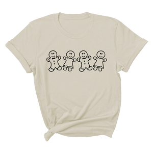 Comfort Colors Gingerbread T-Shirt, Cute Christmas Gingerbread Man Shirt, Holiday Party Tee, Winter Baking Gifts For Christmas