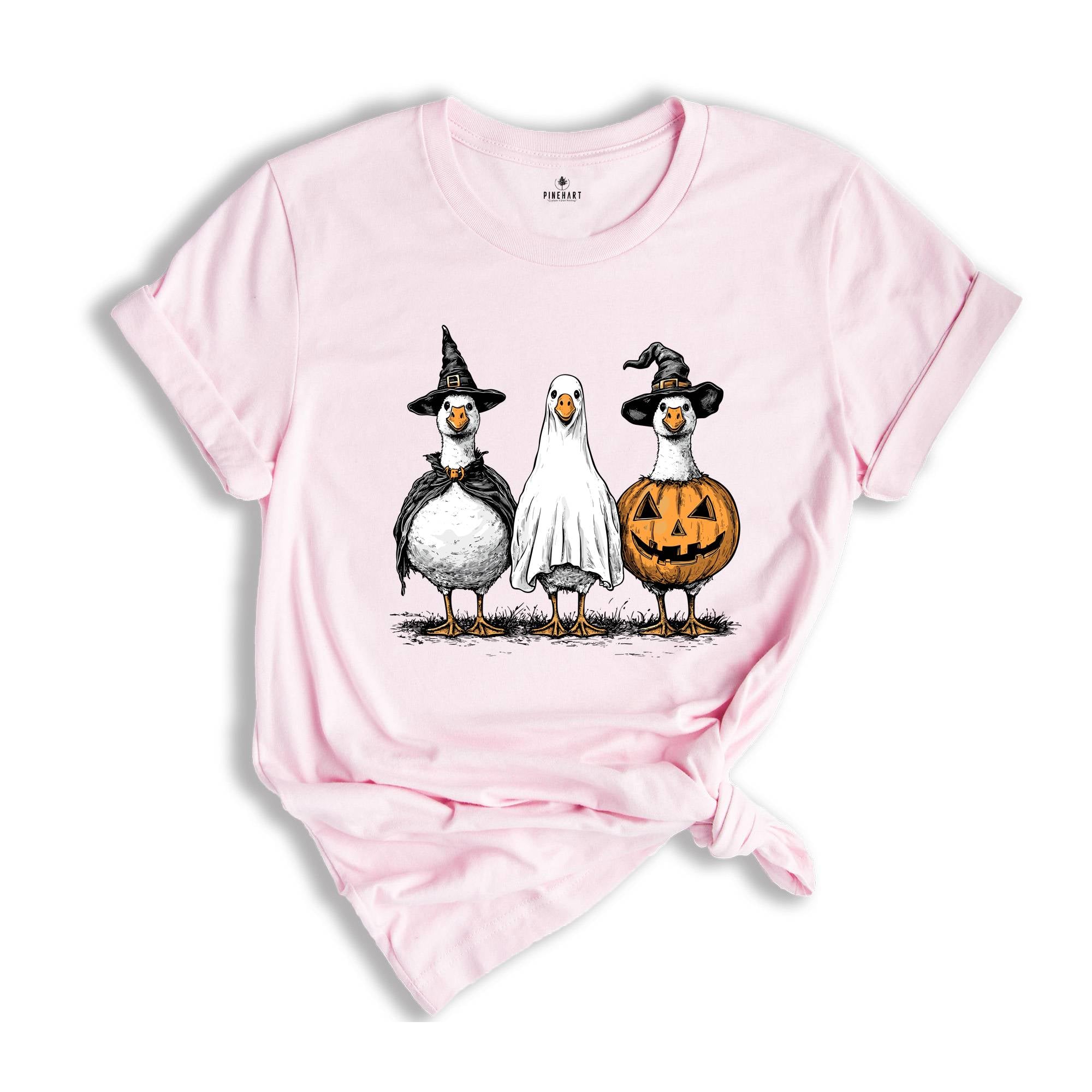 Comfort Colors Goose Ghosts Shirt, Spooky Season Gift, Halloween Retro Tshirt, Ghost Shirt, Goose Shirt, Silly Goose Shirt, Goose Ghost