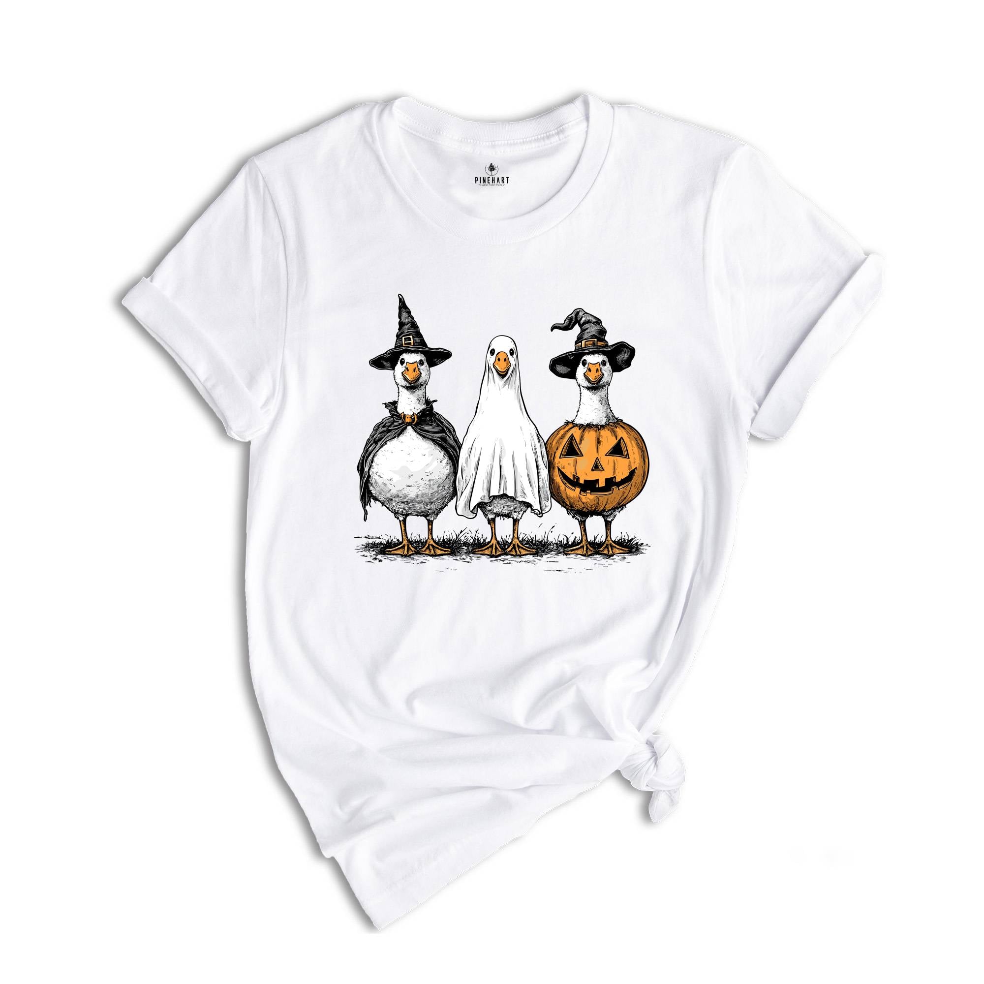 Comfort Colors Goose Ghosts Shirt, Spooky Season Gift, Halloween Retro Tshirt, Ghost Shirt, Goose Shirt, Silly Goose Shirt, Goose Ghost