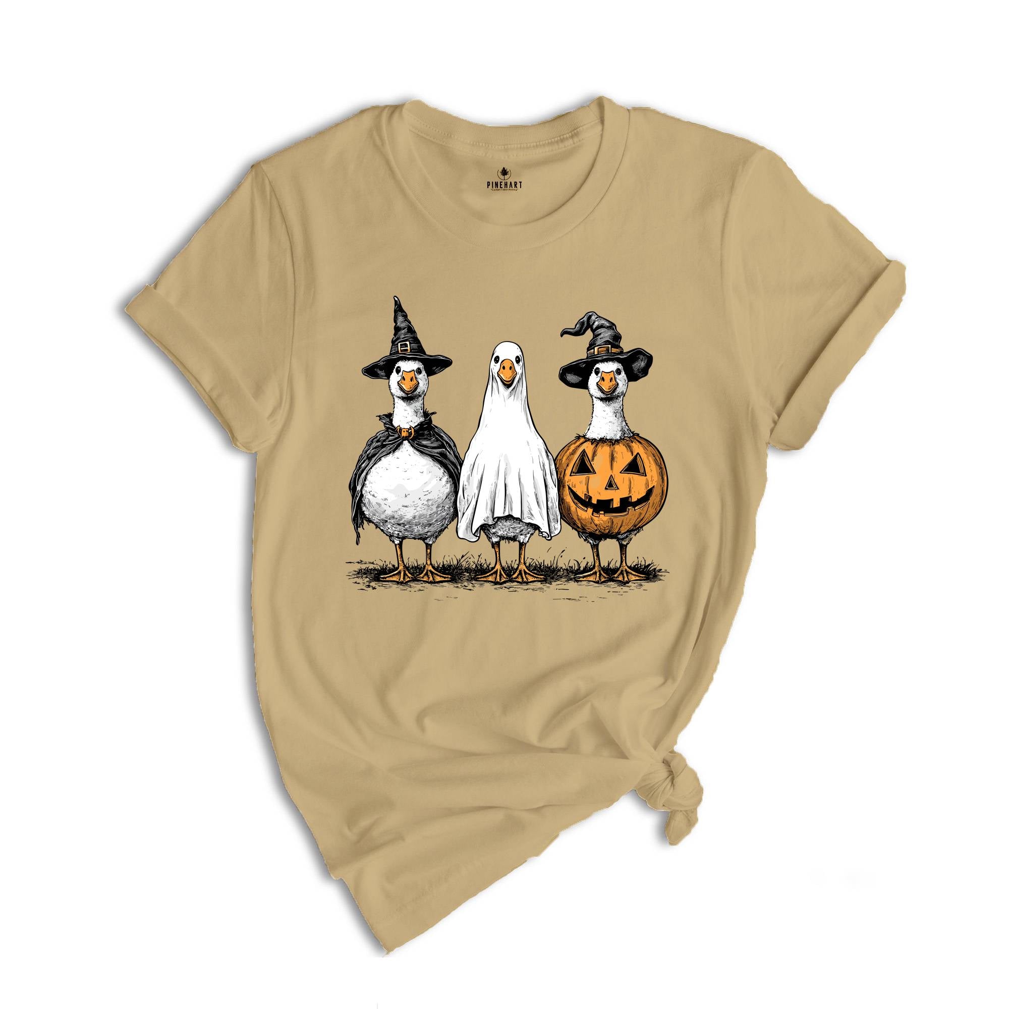 Comfort Colors Goose Ghosts Shirt, Spooky Season Gift, Halloween Retro Tshirt, Ghost Shirt, Goose Shirt, Silly Goose Shirt, Goose Ghost